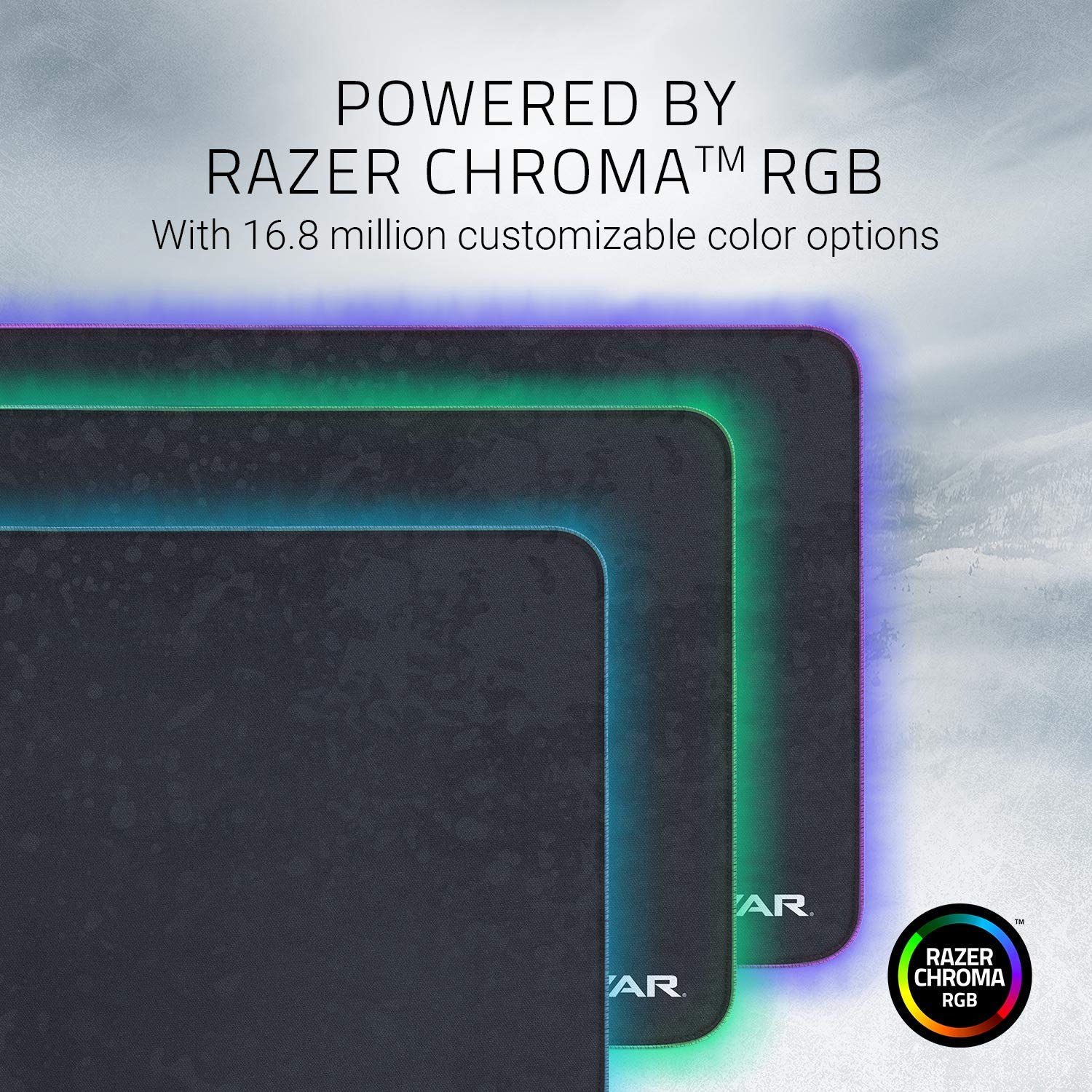 Razer Goliathus Extended Chroma Gaming Mouse Pad: Customizable Chroma RGB Lighting, Soft, Cloth Material, Balanced Control & Speed, Non-Slip Rubber Base, Gears of WAR 5 Edition