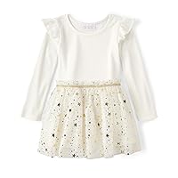 The Children's Place Baby Girls' One Size and Toddler Long Sleeve Fashion Dress