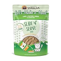Weruva Wet Cat Food, Lets Make a Meal with Lamb and Mackerel Pate, 2.8oz Slide N Serve Pouch, Pack of 12