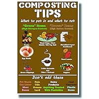 Composting Tips - New Health Think Green Self Help Poster