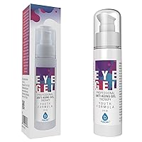 Professional Anti Aging Gel Theraphy 2 OZ,Eye Gel for Dark Circles, Puffiness, Wrinkles and Bags,Pure & Organic Anti Aging Blend for Men & Women with Hyaluronic Acid