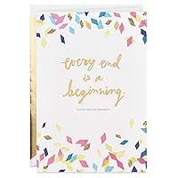 Hallmark Signature Graduation Card (Every End Is a Beginning Ralph Waldo Emerson Quote)