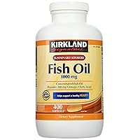 Natural Fish Oil Concentrate with Omega-3 Fatty Acids - 400 Softgels (Pack of 2)