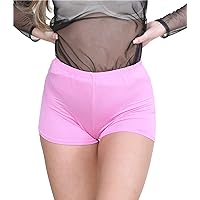 janisramone® Women's Stretchy Mini Shorts - Chic Hot Pants Shorts Women for Club, Dance & Gym, Perfect Summer Fashion, Fitted Style Shorts for Women UK