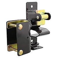 Rural365 Livestock One Way Latch for Cattle Gate - Black Farm Gate Metal Gate Latch 1 Way for Horse Corrals, Ranches