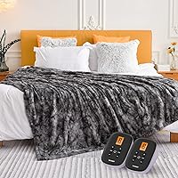 WOOMER [5 Year Warranty] Heated Blanket Queen Size Electric Blanket 84