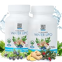 Natural Water Lipo Diuretic Cleanse with Electrolytes and Vitamins - Gluten-Free Supplement 21 Capsules (2 Pack)