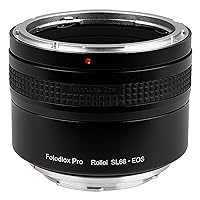 Fotodiox Pro Lens Mount Adapter - Rolleiflex SL66 (Rollei SL66E, SL66X, SL66SE) Series Lens to Canon EOS EF/EF-s DSLR Camera (w/Built-in Focusing Helicoid)