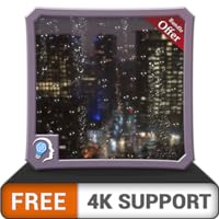 FREE Rainy City Night HD - Decor your TV screen with live beautiful rainy scene on your HDR 4K TV, 8K TV and Fire Devices as a wallpaper, Decoration for Christmas Holidays, Theme for Mediation & Peace