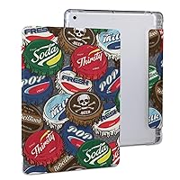 Retro Classic Popular Bottle Caps Funny Case with Kickstand Card Slot Pen Holder for iPad Pro 2020 （11in）/ 2020 （10.2in）/ 2020 AIR 4 （10.9in）/ Pro 2021 （11in）