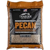 Grills Pecan 100% All-Natural Wood Pellets for Smokers and Pellet Grills, BBQ, Bake, Roast, and Grill, 20 lb. Bag