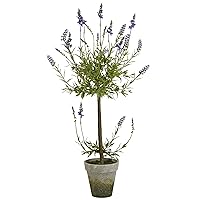 Nearly Natural 34in. Lavender Single Ball Topiary Artificial Tree