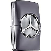 Mercedes-Benz Man Grey - Elegant Fragrance With Sensual Amber Woody Notes - Mesmerize The Senses With Original Luxury Men’s Eau De Toilette Spray - Endless Day Through Night Scent Payoff - 3.4 OZ