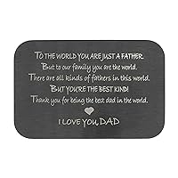 Love Dad Daddy Father Personalized Photo Engraved Metal Wallet Mini Love Insert Note Card