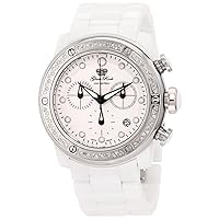 Women's GR50116D Aqua Rock Chronograph Diamond Accented White Dial Ceramic Watch