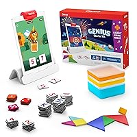 Osmo Genius Starter Kit - 7 Educational iPad Games for Spelling & Math, Ages 6-10