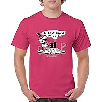 Steamboat Willie Vintage 1928 T-Shirt Timeless Tradition Iconic Retro Cartoon Mouse Classic Steam Boat Men's Tee