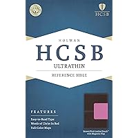 HCSB Ultrathin Reference Bible, Brown/Pink LeatherTouch with Magnetic Flap HCSB Ultrathin Reference Bible, Brown/Pink LeatherTouch with Magnetic Flap Imitation Leather