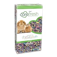 99% Dust-Free Confetti Natural Paper Small Pet Bedding with Odor Control, 10 L