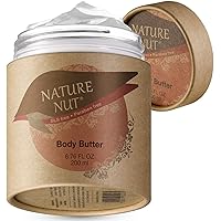 Body Butter, Skin Moisturizer, Freshly Scented, Well Absorbed - Thick Cream, Body Lotion for Dry Skin with 5 Nut Hydration Boost Skin Glow Formula For Soft and Silky Skin