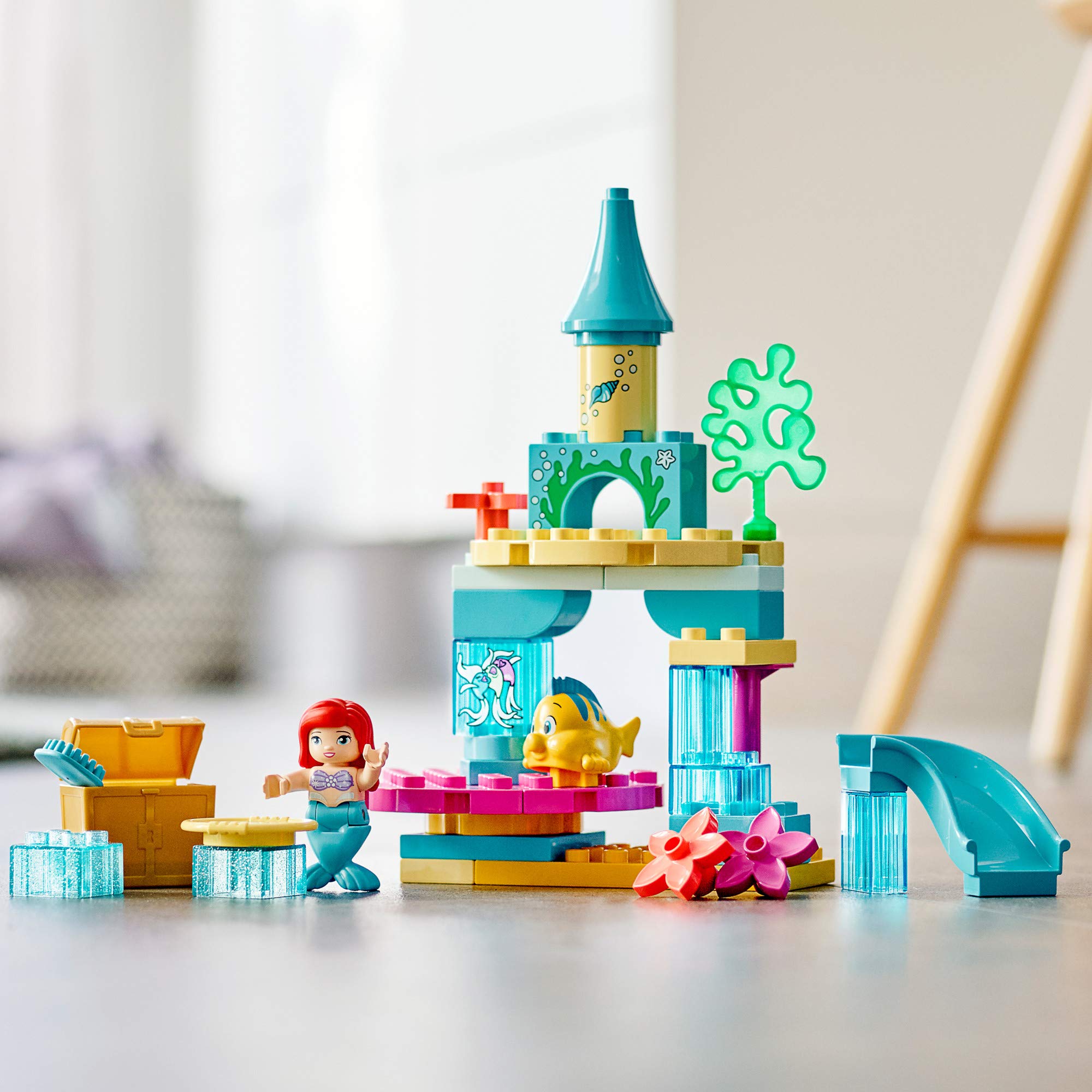 LEGO DUPLO Disney Ariel's Undersea Castle 10922 Imaginative Building Toy for Kids; Ariel and Flounder’s Princess Castle Playset Under The Sea (35 Pieces)