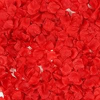 3500 PCS Dark Red Silk Rose Petals Artificial Flower Decoration for Wedding Party,Dining Room,Valentine's Day Flower Decor (Dark Red)