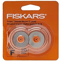 Fiskars 199070-1001 Rotary Paper Trimmer Replacement Blades, Style F, 28mm,Silver
