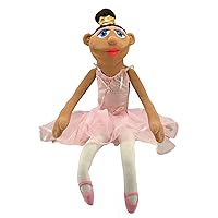 Melissa & Doug Ballerina Puppet (Tina Prima) with Detachable Wooden Rod, Multicolor