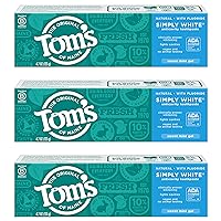 Natural Simply White Fluoride Toothpaste, Sweet Mint, 4.7 oz. 3-Pack (Packaging May Vary)