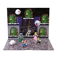 Super Mario Boo's Mansion Kids Halloween Hide-and-Seek Game with 10 Figurines and Accessories