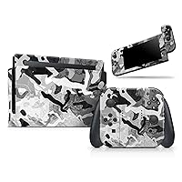 Design Skinz Desert Snow Camouflage V2 - Skin Decal Protective Scratch-Resistant Removable Vinyl Wrap Kit Compatible with The Nintendo Switch Console, Dock & JoyCons Bundle