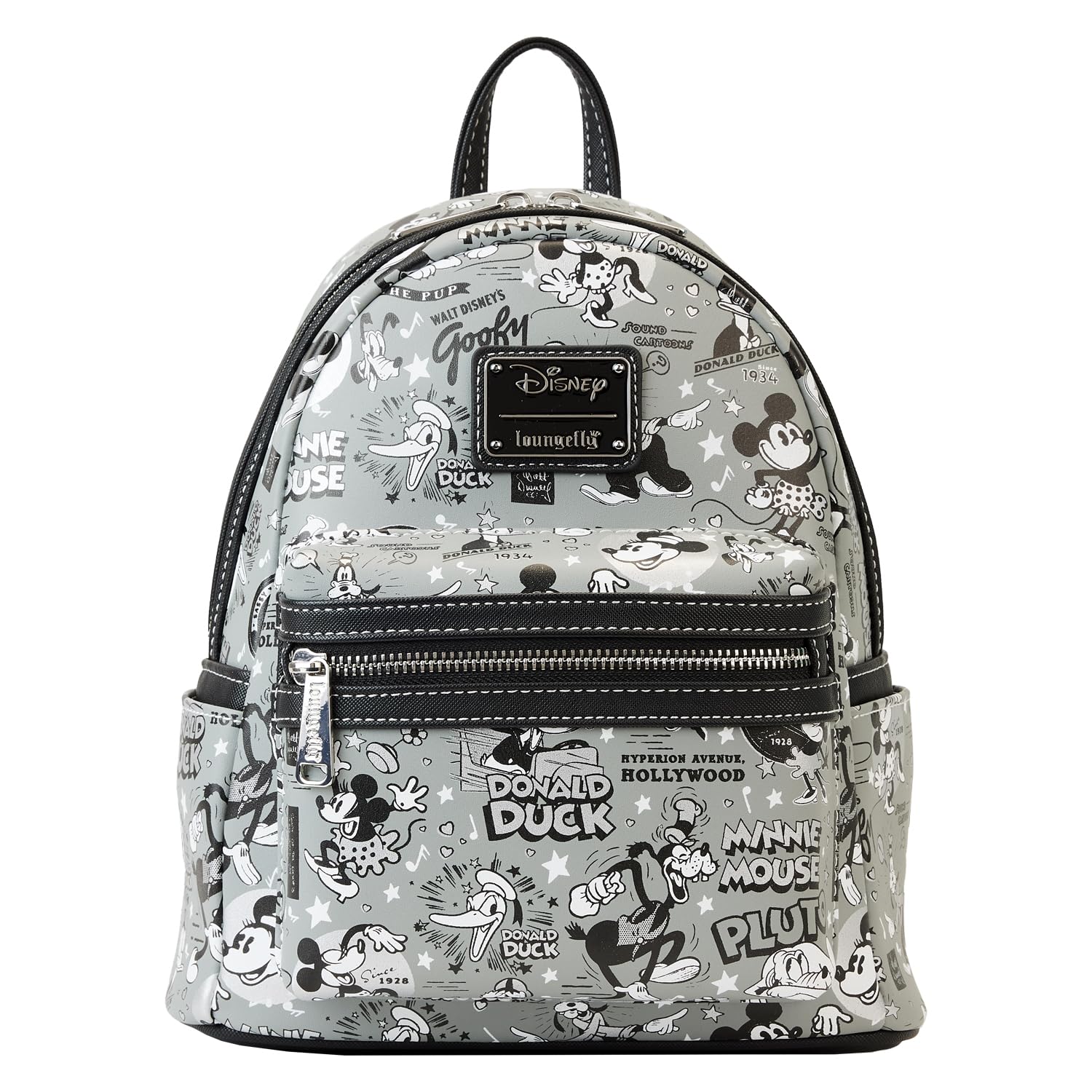Loungefly Disney 100: Black and White Vault Mini-Backpack, Amazon Exclusive