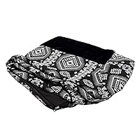 Furhaven Replacement Dog Bed Cover Plush & Southwest Kilim Décor Sofa-Style, Machine Washable - Black Medallion, Jumbo (X-Large)