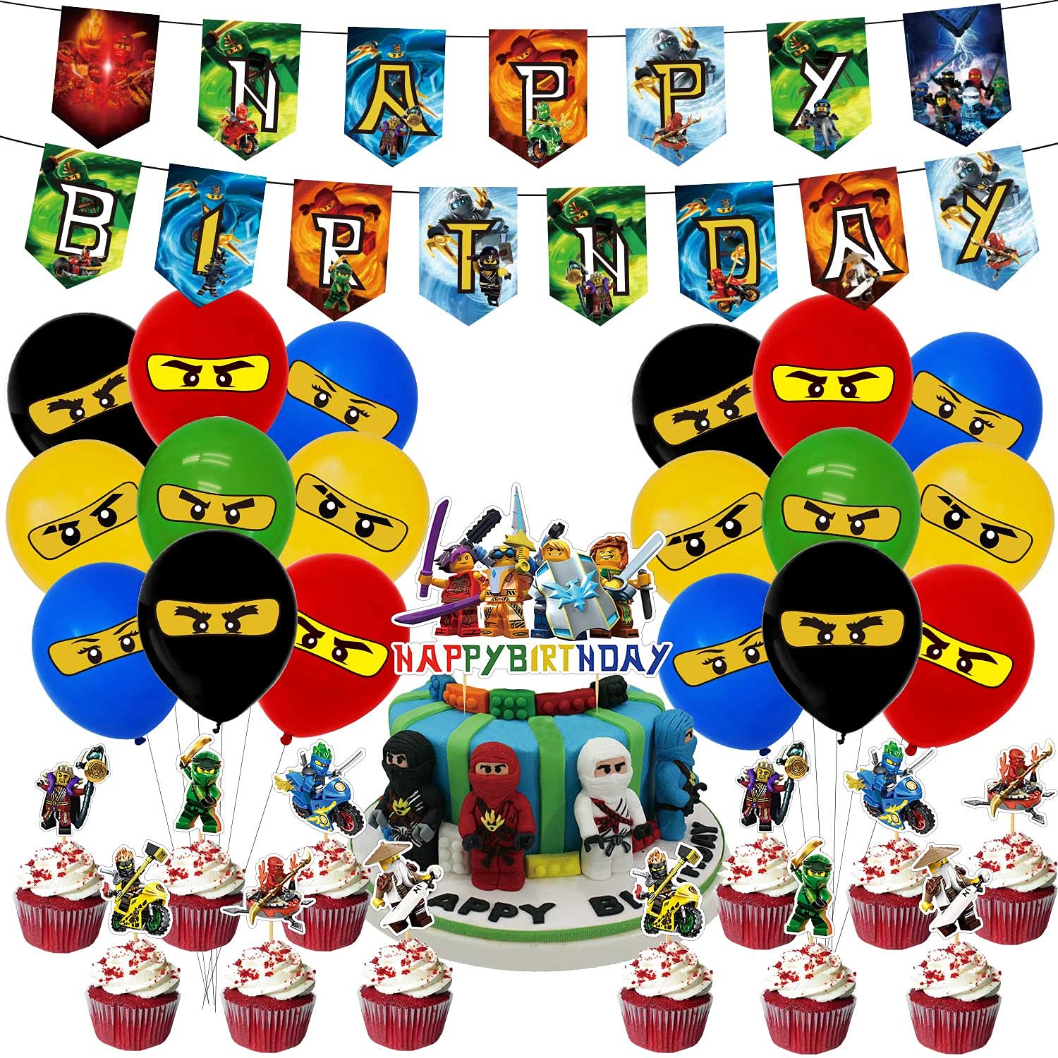 Mua YZL Lego Ninjago Birthday Party Supplies and Decorations for ...