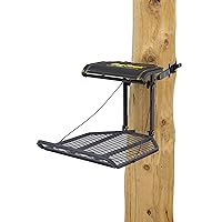 Rivers Edge® Big Foot™ Rogue XL Lever-Action Hang-On Treestand, Flip-Up TearTuff™ Mesh Seat, 24” x 37” Large Platform, Footrest, RE562