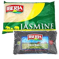 Iberia Black Beans 4 lb. + Iberia Jasmine Rice 10 lb.