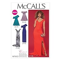 McCall Patterns Petite Dresses With Shoulder And Skirt Variations