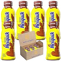 Nesquik Chocolate Lowfat Milk, Ready to Drink, 14 fl oz Bottle Pack of 6 | Every Order is Elegantly Packaged in a Signature BETRULIGHT Branded Box