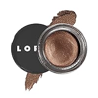 LORAC Lux Diamond Crème Eye Shadow | Metallic Shimmer Eyeshadow Powder | Suede Brown