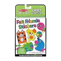 Melissa & Doug On the Go Felt Friends Craft Activity Set With 188 Felt Stickers - Arts And Crafts, Stocking Stuffers, Travel Activities For Kids Ages 4+