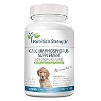 Calcium Phosphorus for Dogs Supplement, Provide Calcium for Puppies, Promote Healthy Dog Bones and Puppy Growth Rate, Dog Bone Supplement, 120 Chewable Tablets