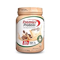 Premier Protein Powder, Cafe Latte, 30g Protein, 1g Sugar, 100% Whey Protein, Keto Friendly, No Soy Ingredients, Gluten Free, 17 Servings, 23.9 Ounce (Pack of 1)