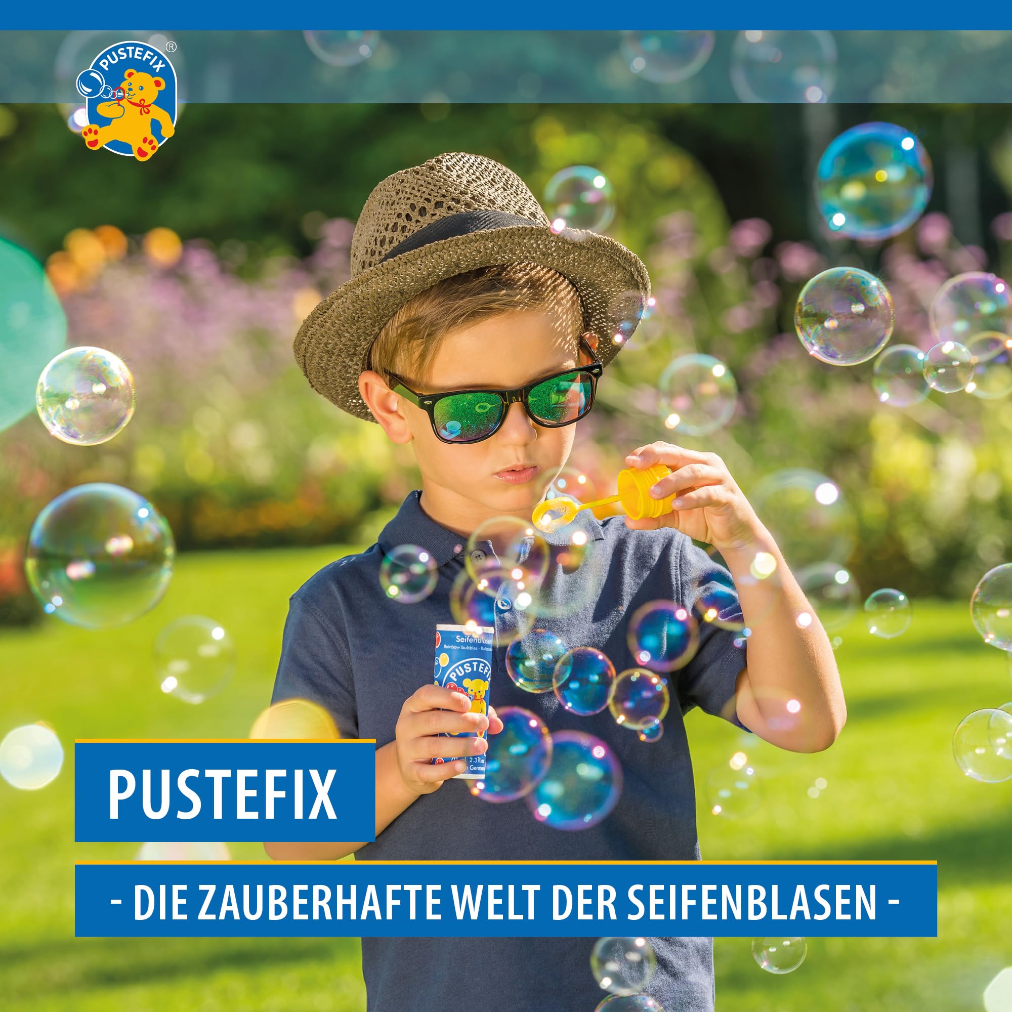 Pustefix Bubbles with Wand (Colors May Vary)