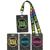 Teacher Created Resources Chalkboard Brights Hall Pass Lanyards (TCR20320)