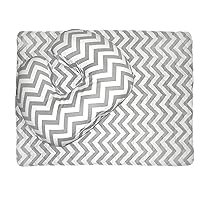 Deluxe Baby Sitter with Quilted Play/Change Mat, Grey Chevron
