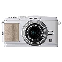 OM SYSTEM OLYMPUS PEN E-P3 12.3 MP Live MOS Mirrorless Digital Camera with 14-42mm Zoom Lens (White) (Old Model)