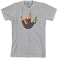 Threadrock Men's Rocker Thanksgiving Hand Turkey T-Shirt