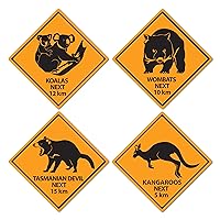 Outback Rock Weekend Critter Crossing Sign Cutouts