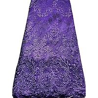 African Lace Fabric 2024 Lace with Beaded Lace Material 5 Yards Nigerian Lace Fabric for Sewing Party Dress PL408