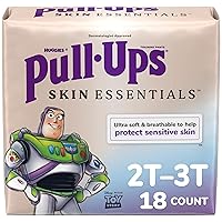 Pull-Ups Boys' Skin Essentials Potty Training Pants, Training Underwear, 2T-3T (16-34 lbs), 18 Ct